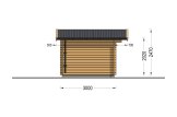 Caseta de jardín de madera DREUX (34 mm), 4x3 m, 12 m² specification 3