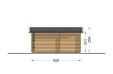 Caseta de jardín de madera OSLO (34 mm), 5x4 m, 20 m² specification 4