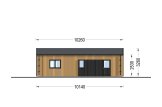 Casa de madera para vivir SELENE (Aislada, 44 mm + revestimiento), 54 m² specification 4