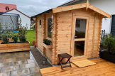 Sauna de exterior ELDA (44 mm), 2,5x2 m, 5 m² customer 2