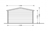 Caseta de jardín de madera OSLO (34 mm), 5x4 m, 20 m² specification 5