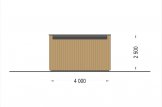 Garaje de madera de techo plano STELA F (estructura de madera), 4x6 m, 24 m² specification 4