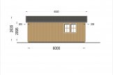 Garaje de madera LORA (estructura de madera), 5x6 m , 30 m² specification 5