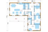 Casa prefabricada para vivir PAULA PV (Aislada PLUS, 44 mm + revestimiento), 118 m² specification 1