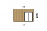 Oficina prefabricada de madera PREMIUM (Aislada, 34 mm + revestimiento), 5x4 m, 20 m² specification 3