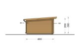 Caseta de jardín de madera DREUX con tejado plano (34 mm), 5x4 m, 18 m² specification 3