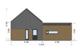 Casa prefabricada para vivir MIRABEL PV (Aislada PLUS, 44 mm + revestimiento), 70 m² specification 4
