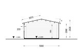 Garaje de madera CLASSIC S (44 mm), 5x6 m, 30 m² specification 6