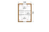 Casa de madera para vivir ALINA RV (Aislada PLUS, 44 mm + revestimiento), 46 m² specification 2