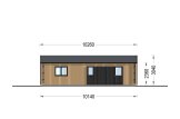 Casa de madera SELENE (44 mm + revestimiento), 54 m² specification 4