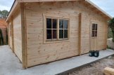 Garaje de madera doble ALTERNATIVE (44 mm), 6x6 m, 36 m² customer 1