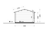 Caseta de jardín de madera DREUX (34 mm), 4x4 m, 16 m² specification 6