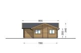 Casa de madera para vivir ADELE S (Aislada, 44+44 mm), 60 m² specification 5