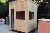 Oficina prefabricada de madera PREMIUM L (34 mm + revestimiento), 2x2 m, 4 m² customer 1