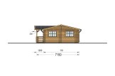 Casa de madera con porche DONNA S (44+44 mm), 63 m² + 11.5 m² porche specification 4