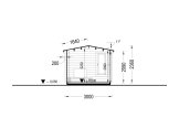 Caseta de jardín de madera POOLHOUSE (34 mm), 4x3 m, 11 m² specification 6