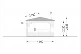 Cenador de madera FLORA (44 mm), 4x4 m, 16 m² specification 5
