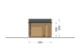 Sauna de exterior VIGOR (44 mm), 3.3x2.5 m, 4.85 m² specification 4