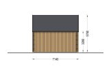 Casa de madera para vivir ALINA (Aislada, 34 mm + revestimiento), 46 m² specification 4