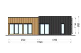 Casa de madera para vivir MALLY RV (Aislada PLUS, 44 mm + revestimiento), 70 m² specification 2