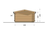 Caseta de jardín de madera LILLE (44 mm), 4x5 m, 20 m² specification 4