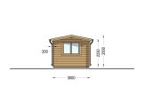 Caseta de jardín de madera OAK (34 mm), 6x3 m, 16 m² specification 3