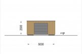 Garaje de madera de techo plano SILVIA F (34 mm + revestimiento), 5x6 m, 30 m² specification 5