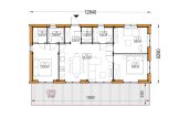 Casa de madera NICOLE S (Aislada, 66 mm + revestimiento), 66 m² specification 1