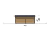 Garaje de madera CLASSIC (34 mm), 4x6 m, 24 m² specification 5