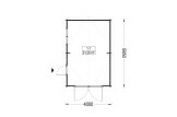 Garaje de madera CLASSIC (34 mm), 4x6 m, 24 m² specification 1