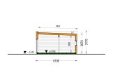 Casa de madera para vivir BELLA 2 RV (Aislada PLUS, 44 mm + revestimiento), 60 m² specification 6