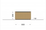 Garaje de madera de techo plano SILVIA F (34 mm + revestimiento), 5x6 m, 30 m² specification 4