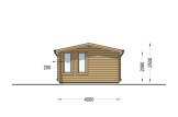Caseta de jardín de madera DEVON (44 mm), 6x4 m, 24 m² specification 5