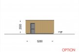 Garaje de madera de techo plano SILVIA F (34 mm + revestimiento), 3.2x5.2 m, 16.6 m² specification 8