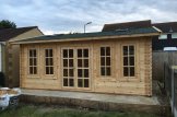 Caseta de jardín de madera DEVON (Aislada, 44+44 mm), 6x4 m, 24 m² customer 2