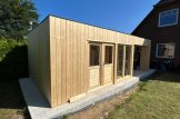 Oficina prefabricada para jardín con porche PREMIUM (34 mm + revestimiento), 5x3 m, 15 m² + 9 m² customer 1