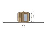 Sauna de exterior SERENE (34 mm + revestimiento), 3.3x2.5 m, 4.95 m² specification 3