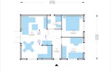Casa de madera GRETA S (44 mm + revestimiento), 48 m² specification 1