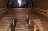 Sauna de exterior barril HELGA 17 (46 mm), 1.7 m, ⌀ 1.97 m con ventana panorámica (media altura) customer 2