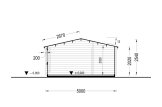 Caseta de jardín de madera NINA (34 mm), 5x5 m, 25 m² specification 6