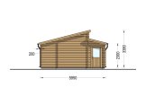 Garaje de madera doble TWIN DUO (44 mm), 8x6 m, 48 m² specification 5