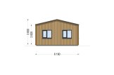 Casa de madera para vivir NICOLE RV (Aislada PLUS, 44 mm + revestimiento), 67 m² specification 5