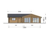 Casa de madera para vivir ADELE S (Aislada, 44+44 mm), 60 m² specification 4