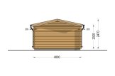 Caseta de jardín de madera OLYMP (34 mm), 4x3 m, 12 m² specification 4