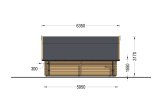 Garaje de madera BARN (44 mm), 5x6 m, 30 m² specification 3