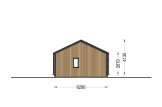 Casa de madera NICOLE S (Aislada, 66 mm + revestimiento), 66 m² specification 3