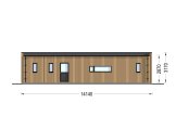 Casa de madera para vivir BELLA 3 RV (Aislada PLUS, 44 mm + revestimiento), 75 m² specification 4