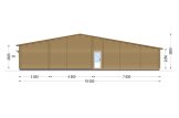 Casa de madera RIVIERA S (44+44 mm), 130 m² specification 4