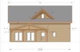 Casa de madera VERA S (44 mm + revestimiento), 126 m² specification 3