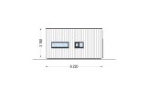 Casa prefabricada para vivir LUCIA 2 PV (Aislada PLUS, 44 mm + revestimiento), 50 m² specification 5